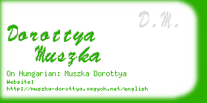 dorottya muszka business card